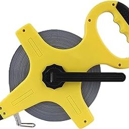 GION Distance Measurer Tape, Retractable Measuring Tape Tool With Winding Handle & Steel End Hook (1Pcs) (50 Meter)-17