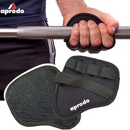 Aprodo Weight Lifting Grip Pads, for Men and Women, Free Size (Black, Neoprene, Weightlifting)-24