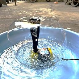 ANMSALES 12W Water Mushroom Fountain Set for Garden,Home,Pond & Vastu. (Black). (One Shower One Mushroom Nozzle).-image-29