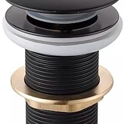 24x7 eMall Brass Full Threaded Pop Up Waste Coupling Brass Top (Black - 6 Inches)-picture-18