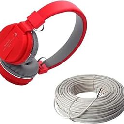 Elevea ( 12 Years Warranty - Comfortable On-Ear Bluetooth Wireless Headphone, CCTV Wire Cable 3+1 Copper+Breding Alloy+mic Wire Alloy (10 Feet) Best for Residential, Industrial CCTV Installation-picture-6