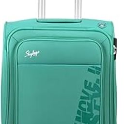Rhumba 55 Cms Small Cabin-in Polyster Soft Sided Luggae/Suitcase/Inline Trolley Bag- Green-image-16