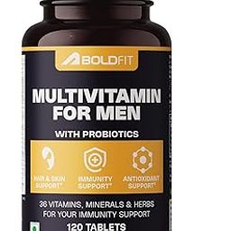 Boldfit Multivitamin for Men Enriched with Probiotics, Vitamin C, E, B12, B6, Zinc & Grape Extract Daily Health & Nutritional Support – 120 Tablets-12