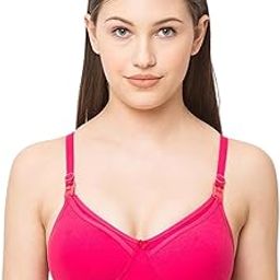 Women's Polycotton Feeding Bra | Non-Padded Wire-Free Maternity Bra with Front Open Flap | Adjustable Straps | Daily Use Breastfeeding Bra for New Moms-Multi Color-VR-402-image-85