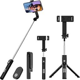 Dubstep Flickstick Smart Selfie Stick | 360° Rotation Mobile Stand | Enabled Extendable Selfie Stick/Tripod with Wireless Remote | Compatible with iPhone and Android Smart Phones (Black)-16