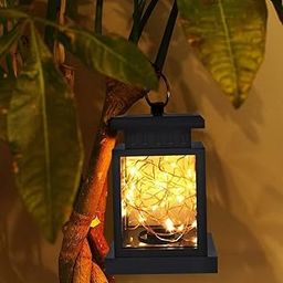 GIGALUMI GL-512 30 LED Solar Lantern String Light with 2V Panel 600mAh Ni-MH Battery Decorative Fairy Lamp for Indoor Outdoor Diwali Christmas Party Garden Lawn (Pack of 1, Warm White)-5