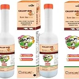 CALUP Gel Plus Calcium for Cow | All Round MultiVitamin & Calcium Tonic for Cow for Milk Booster (400G) Pack of 3 with Glove-image-17