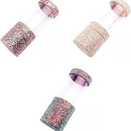 Enakshi® 3Pcs PU Glitter Makeup Brushes Holder Clear Cylinder for Cosmetics Women|Health & Beauty | Makeup | Makeup Bags & Cases-image-59