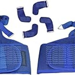 TYCOON PHYSIO SOLUTIONS Lumber Traction Belt Set for Men and Women Adjustable, Comfortable, and Versatile Back Support for Herniated Discs, Sciatica, and Lower Back Pain Management (Blue)-image-5
