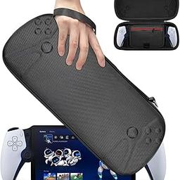 Verilux Carrying Case for Sony Playstation Portal Handheld Gaming Console, Hard Case with Mesh Zipper Pouch Playstation Portal Organizer Bag with Handle Playstation Portal Game Console Accessory Bag-image-36