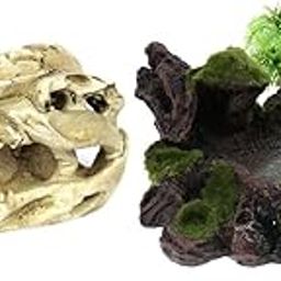 BNF® Resin Bowl Food Feeder Terrarium Reptile Tank + Reptile Vivarium Decoration|Pet Supplies | Reptile Supplies|1 Piece Reptile Feeding 1 Piece Reptile Vivarium Decoration-image-22