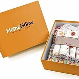 MOM'S HOME New Born Baby Essentials Gift Box Multicolor - Pack of 35-image-47