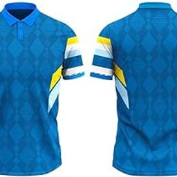 Men’s Polo T-Shirt - Casual Short Sleeve Golf Tee, Office, Sports, or Travel | Size :XXXXL |Colour : Light Blue-image-7