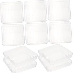 FUNOMOCYA 10pcs Plastic Petri Dishes Lids for Lab Experiments Disposable Culture Dishes for Biology and Microbiology Research Safe and Easy to Use-image-74