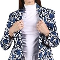 Women's Indigo Cotton Blazer-picture-29