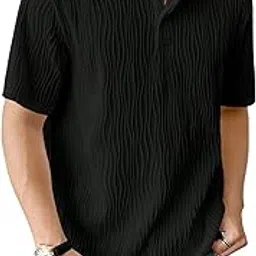 leriya fashion Men's Solid Regular Fit Polo t Shirt-picture-11