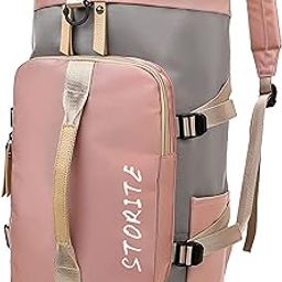 Nylon 25Cm Small Imported Lightweight Waterproof Duffle Bag, Rucksack Travel Bag For Women With Separate Wet Pocket & Shoes Compartment, Backpack Carry Luggage Bag(43 x 25 x 26 CM)-picture-20
