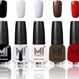 MI Fashion Shades - Jet Black,Top Coat,Milky White,Metallic Coffee & vampire Red-image-89