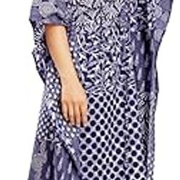 Jaipur Export Quality,Women's Cotton Kaftan Plus Size Maxi Caftan Gown Handmade Jaipur Block Print Sleepwear One Piece Long Dress Jaipur Print .Size Adjustable m to XXXL,Free Size Blue-image-19