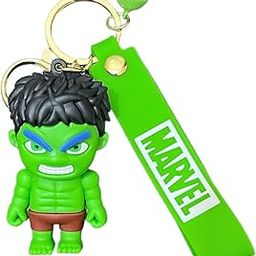 Silicone Angry Hulk Character Keychain, Green & Black (Pack of 1)-picture-19