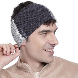 Headband Earwarmers for Winters | Handmade with Woolen Unisex Earwarmer Earmuffs Earcap Earcover Soft Headwrap Warm Winter Accessories (Multi Color 10150)-image-77