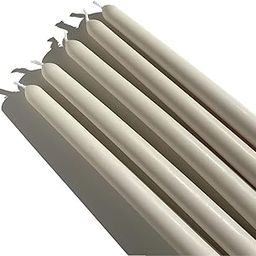 Ksma Taper Candle (Set 4) 12 inch (Vanilla Scented) 12Hour Burning Dripless Perfect for Home Interior, Christmas, New Year, Birthday, Diwali, Valentine Day, & Home Décor (Pearl White)-image-42