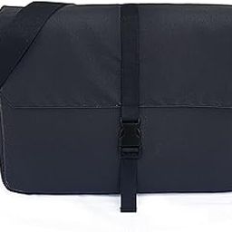 Waterproof Laptop Messenger Bag | With Trolley & Detachable Shoulder Strap | 2 Zip Compartments & Multiple internal pockets | Lightweight for Travel | Fits Up To 15.6" Laptop (Black)-image-68