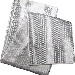 South silk unstiched silver brocade blouse material for women 1 meter-picture-33