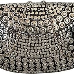 Design Craft india metal clutch luxry look remoble chain shoulder look-image-5