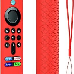 Cotbolt Silicon Case Compatible for Fire TV Stick 2021 Remote Control 3rd Generation Alexa Voice Firetvstick Cover (Red) (Remote Not Included)-3
