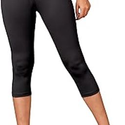 Women's Solid Polyester Blend Capri Gym wear Tights | 3/4th Yoga Pants Gym High Waist Leggings | Yoga Pant for Womens-image-50
