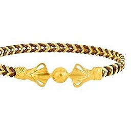 22K (916) Yellow Gold Bangle For Women-image-17