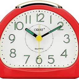 Ajanta Orpat Time Piece Beep Alarm Analog Clock (Small_140X114X74 Mm, Red,Plastic)-image-13