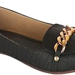 � Ballerina Shoes for Women, Formal Latest Stylish Footwear, Casual Flats, Half Flat Ballerinas Womens Open Ladies Shoe, Women's Girls Trendy Fancy Footwears Best New Black-image-30