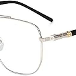 Dervin Blue Light Blocking Blue Cut Zero Power anti-glare Retro Square Eyeglasses frame for Eye Protection from UV by Computer/Tablet/Mobile/Laptop-image-75