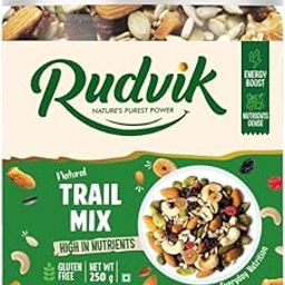 RUDVIK Trail Mix Health Dry Fruits Mix, Premium | Healthy Mixed Nuts with Dry Fruits | Almonds | Cashews | Cranberry | Pumpkin Seeds | Candied Amla, Reusable Jar (250g)-image-12