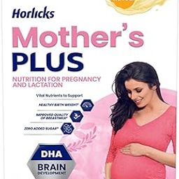 Mother's Horlicks Plus, Health Drink for Pregnancy & Lactation, Protein for Healthy Birth Weight, No Added Sugar, Kesar Flavour, Refill, 500g Powder-19