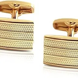 peora Gold Plated Formal Cufflinks Stylish Classic Accessories for Men-picture-18