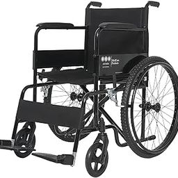 Antara AGEasy (Max Group) Foldable Wheelchair for Old people, Adults & Patients | Sturdy Frame, Lightweight, Wide Seat, Spoke Wheels, Adjustable Footrest and Seatbelt for Safety (WheelAssist - Black)-image-13