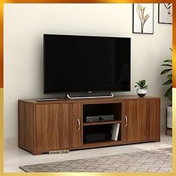 Wooden Street Carlos Engineered Wood Tv Unit for Living Room, 1 Year Warranty (Exotic Teak Finish)-image-45