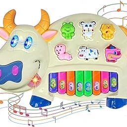 FunBlast Musical Cow Piano - 15 Key, 3 Mode, Multicolor - Musical Toys for Kids, Ages 3+-17