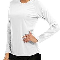 Women's UPF 50+ Sun Protection Shirts Long Sleeve Performance T Shirts for Running, Workout, Fishing, Hiking-image-35