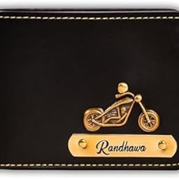 Men's Vegan Leather Personalized Customised Print Wallet with Customized Name | Customizable with Name | Birthday Gift for Him (Vegan Wallet), Black-image-27