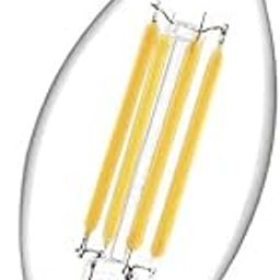 VELOCIOUS E27 LED 4W Candelabra Base Bulbs 5W Decorative Candle Base Lamp 5 Watt E27 LED Lights Bulbs 2700K Warm White for Ceiling Fan Dining Room Home Decor,-image-40