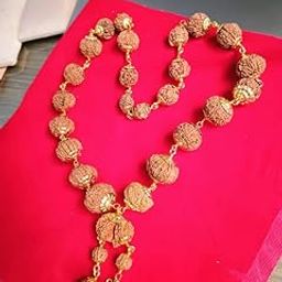 Rare Gems Gallery Indrani Mala Original Certified By Lab AAA+++ Rated Ek Se Ikkis Mukhi Rudraksha Mala With Trijuti Gold Capping Gowri Shankar & Ganesh Rudraksh 1 से 21 मुखी रुद्राक्ष इन्द्राक्षी माला-14