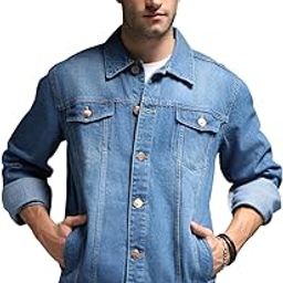 Men's Cotton Standard Length Jacket (HSMCJKT148_Blue_Small)-image-22