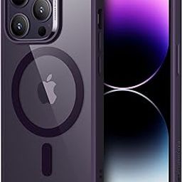 ESR for iPhone 14 Pro Max Case, Compatible with MagSafe, Scratch-Resistant, Thin and Slim, Classic Shockproof Military-Grade Protection, TPU, Magnetic Back Cover, Clear Purple-image-28
