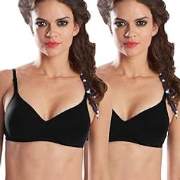 0026 Women's Heavily Padded T Shirt Bra | Seamless, Wire Free, Perfect Design for Low Neckline Outfits | Skin Friendly Polyster Used for All Day Comfort (Pack of 2)-picture-18
