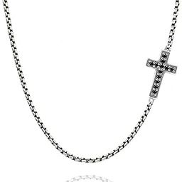 925 Sterling Silver Cross Pendant Necklace for Women | BIS Hallmarked Cubic Zirconia Link Chain Necklaces Pendant Jewelry Gift for Her-image-74