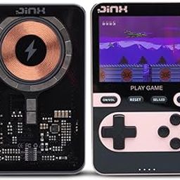 JINX Alpha Pro Wireless Magnetic Powerbank with Retro Video Game|Classic Built-in Retro Games with Powerbank|8000mAh 15W Magsafe Compatible Power Bank Fast Charging for iPhone, Android (Pink)-26